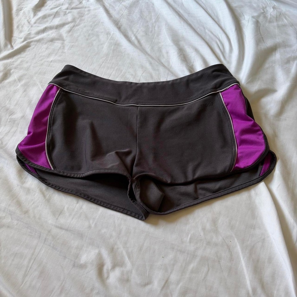 Y2K purple And grey low rise medium shorts Avia